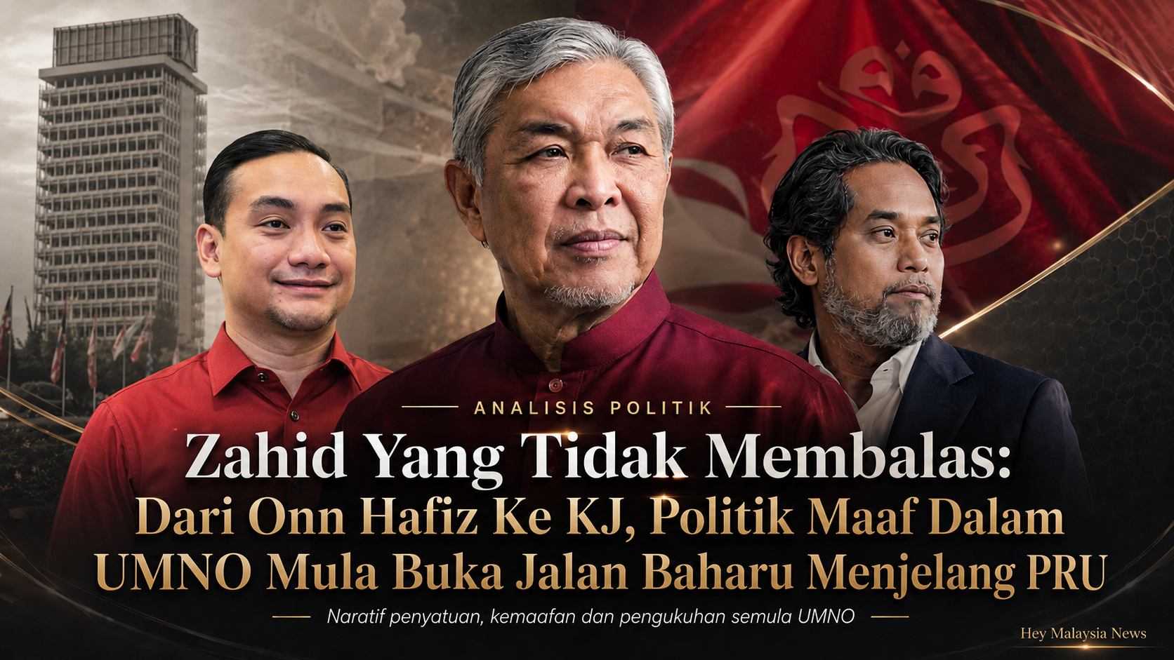 Zahid Yang Tidak Membalas: Dari Onn Hafiz Ke KJ, Politik Maaf Dalam UMNO Mula Buka Jalan Baharu Menjelang PRU
