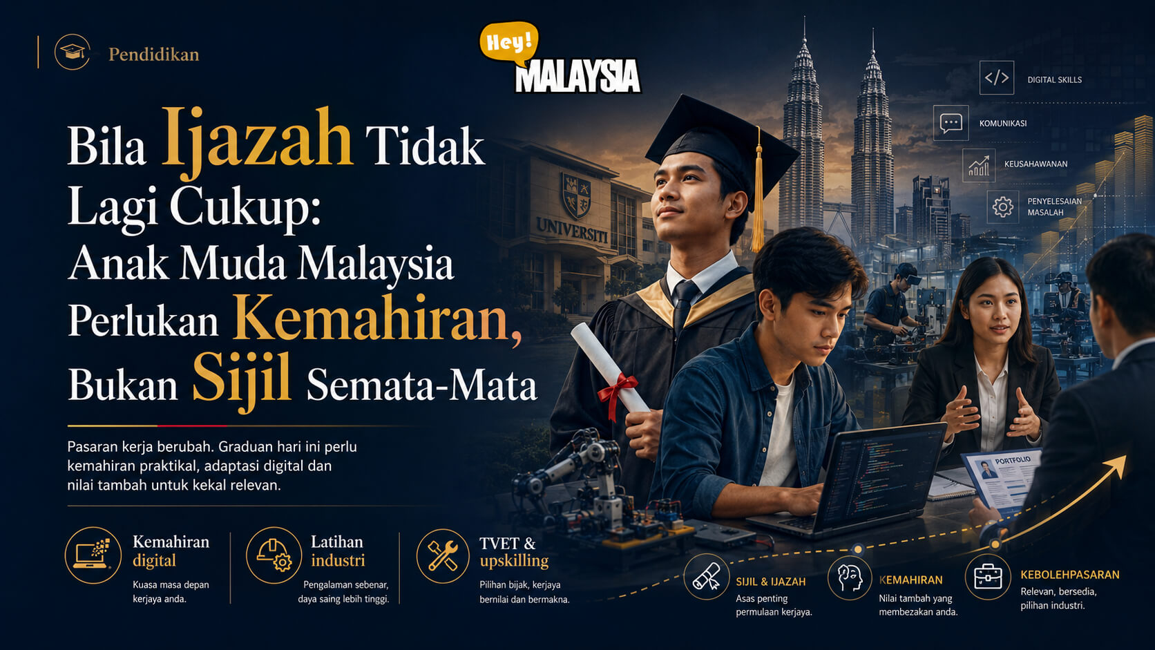 Bila Ijazah Tidak Lagi Cukup: Anak Muda Malaysia Perlukan Kemahiran, Bukan Sijil Semata-Mata