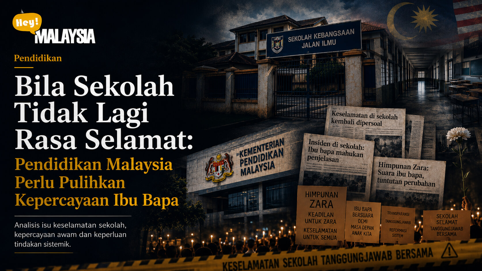 Bila Sekolah Tidak Lagi Rasa Selamat: Pendidikan Malaysia Perlu Pulihkan Kepercayaan Ibu Bapa