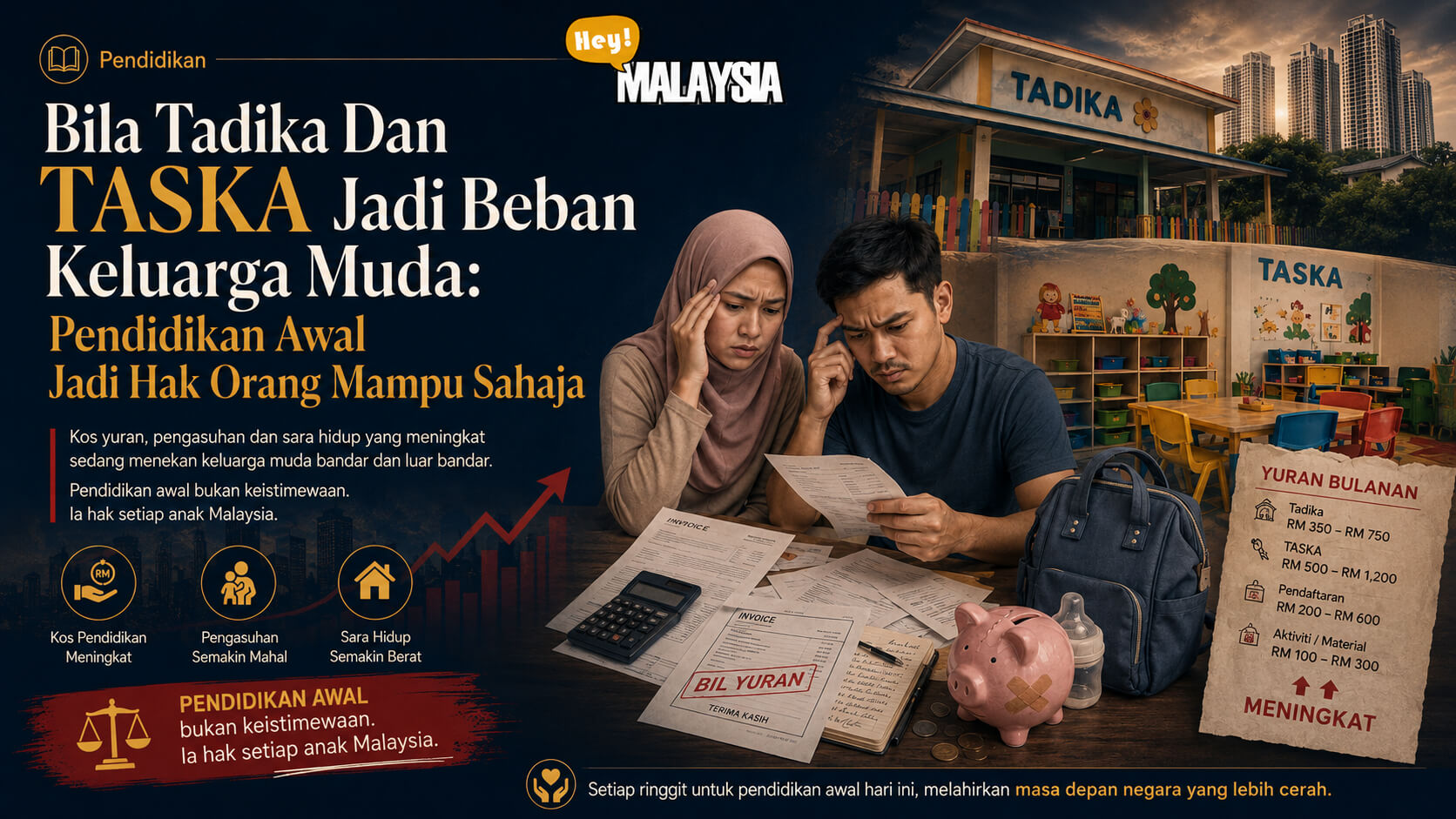 Bila Tadika Dan TASKA Jadi Beban Keluarga Muda: Pendidikan Awal Jadi Hak Orang Mampu Sahaja